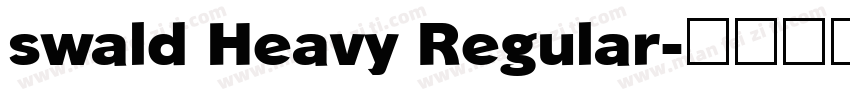 swald Heavy Regular字体转换